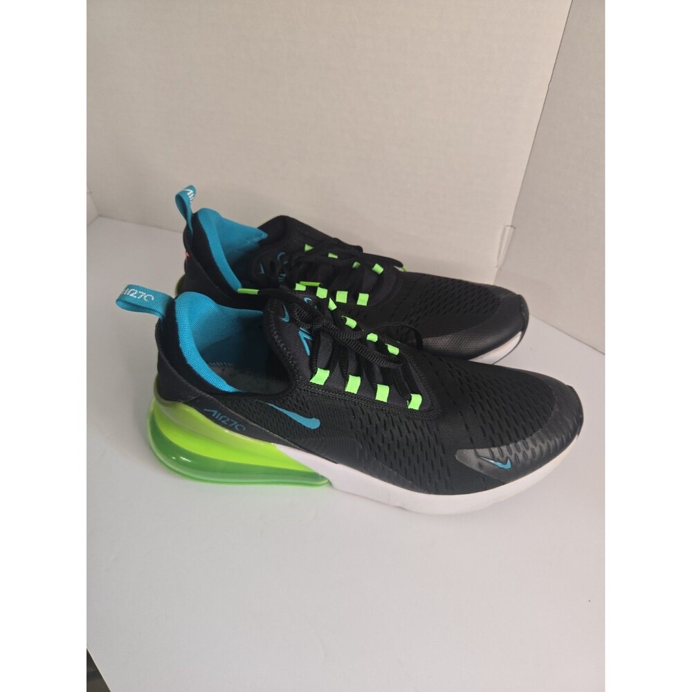 Nike Air Max 270 Mens Sneakers Black Green Strike Size 13 DJ5136-001